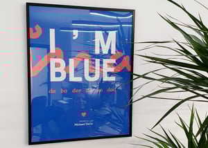 Im blue poster
