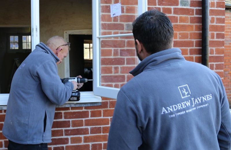 Andrew Jaynes timber window instillation 