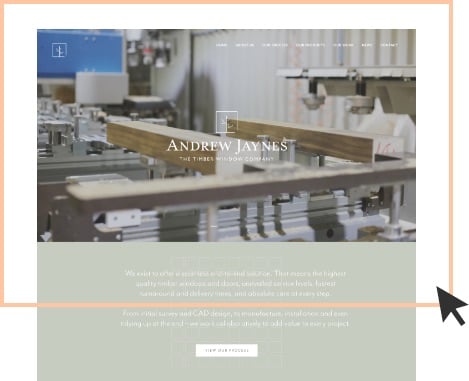 Andrew Jaynes website rebrand