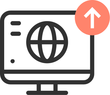 Increase in web visits